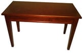 Classic Series Piano Bench Ebony Wooden Top Tapered Leg